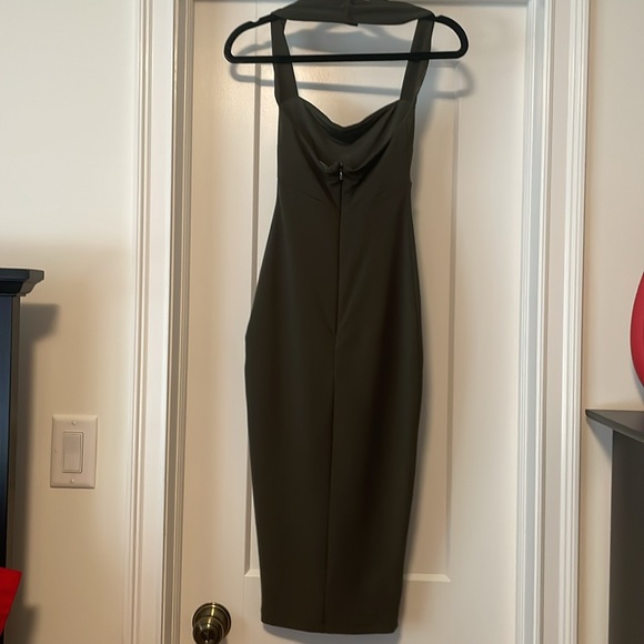 Nookie Boulevard Midi Dress in olive green - Picture 5 of 6